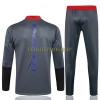 Manchester United Sweatshirts Anzüge Suit Quarter-zip 2021-22 Dunkelgraue Für Herren